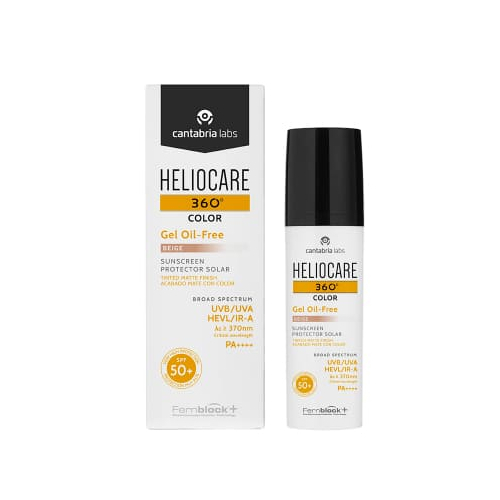 Heliocare 360º Color gel oil-free beige sunscreen SPF 50+ Тональный солнцезащитный гель с SPF 50+ (бежевый) 50 мл.